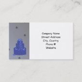 ブルーデザイ王室のナーケーキ 名刺 (裏面)