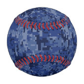 ブルーデジタルカモフラージデコール 野球ボール (裏面)