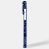 ブルーデジタル保迷彩柄CALM Your Text Case-Mate iPhoneケース (裏面 / 左)