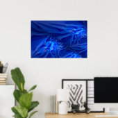 ブルーデジタル抽象芸術絵画のポスター ポスター (ホームオフィス)