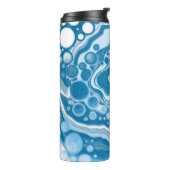 ブルーデジタ絵画ルポーズフルード大理石 タンブラー (回転左)