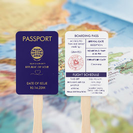 ブルーデスティナユニークント結婚式パスポートプログラム ハンドファン