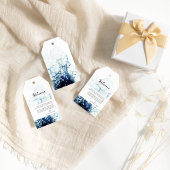 ブルーデスティナ航海のントウェディングウェルカム ギフトタグ