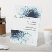 ブルーデスティナ航海のントウェディングシグネチャードリンク 台座サイン (インサイチュ)