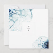 ブルーデスティナ航海のントウェディングスクエア セーブザデート (裏面)