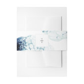 ブルーデスティナ航海のントウェディングモノグラム 招待状ベリーバンド (正面例)