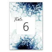 ブルーデスティナ航海のントウェディング テーブルナンバー (裏面)