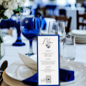 ブルーデスティネーションウェディングカスタムメニューテンプレート メニュー