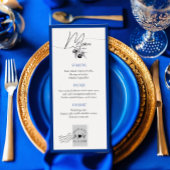 ブルーデスティネーションウェディングカスタムメニューテンプレート メニュー