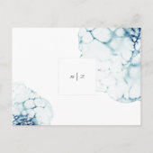 ブルーデスティネーションウェディング披露宴サンキューカード ポストカード (裏面)