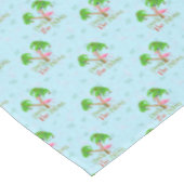 ブルーデッキザパームズトロピカルクリスマスサンタフラミ テーブルクロス (アングル)