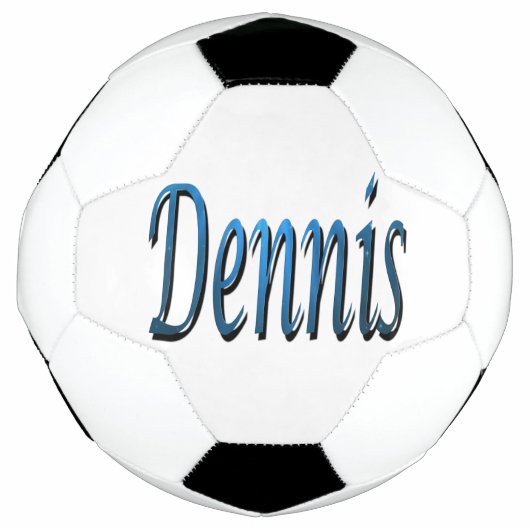 ブルーデニスの名前、サッカーボール サッカーボール (正面)