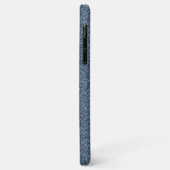 ブルーデニムのジーンズにカスタムフラワーパターン Case-Mate iPhoneケース (裏面/左)