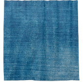 ブルーデニムのジーンズの生地が閉じる。ブルーデニムジャン シャワーカーテン (正面)