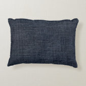 ブルーデニムのロープ アクセントクッション (裏面)