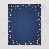 ブルーデニムアンドダイヤモンドバチェロレッテ招待状 (裏面)