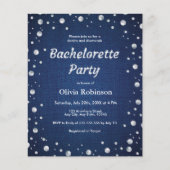 ブルーデニムアンドダイヤモンドバチェロレッテ招待状 (正面)