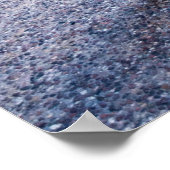 ブルーデニムジャケットとパンツを着た女性 ポスター (角)