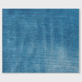 ブルーデニムジーンズのテクスチャーがクローズアップ。ブルーデニムジャン ラッピングペーパー (フラット)