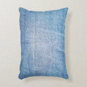 ブルーデニムジーンズの生地 アクセントクッション (正面(垂直))