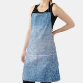 ブルーデニムジーンズの生地 エプロン (インサイチュ)