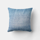 ブルーデニムジーンズの生地 クッション (裏面)