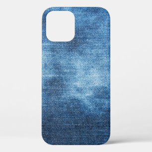 ブルーデニムジーンズの生地 iPhone 12ケース