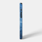 ブルーデニムジーンズの生地 iPhoneケース (左側面)