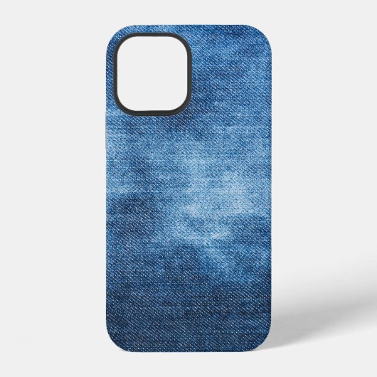 ブルーデニムジーンズの生地 iPhoneケース (裏面)