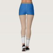 ブルーデニムジーンズショーツスキントーンタイツ&ソックス レギンス (裏面)