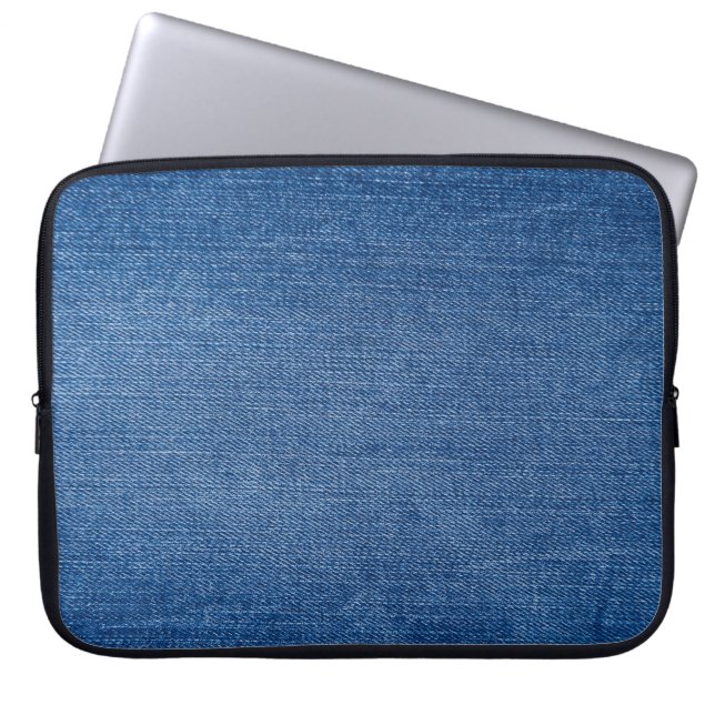 ブルーデニムジーンズ ラップトップスリーブ (正面)