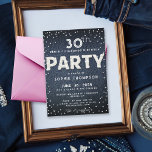 ブルーデニムダイヤモンドグリッターAny Age Birthday Party 招待状<br><div class="desc">デニムの背景を備えたシンプルパーティーモダン、ホワイトダイヤモンド（シミュレートされ、ダイヤではない）で覆われた単語のテンプレートと白いタイポグラフィで覆われたシックでシックなバースデーパーティーの招待実在。21歳、30歳、35歳、40歳、50歳、55歳、60歳、65歳、70歳、80歳、90歳の女性のためのシックな「デニムとダイヤモンド」デザイン!</div>