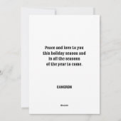 ブルーデニムツリーウィンターシーンパッチワーク シーズンカード (裏面)