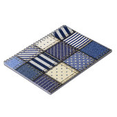 ブルーデニムパッチワーク ノートブック (左側)