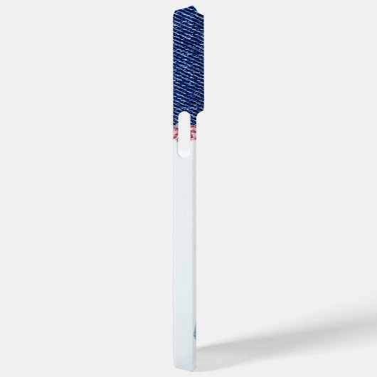 ブルーデニムピンクRhinestone最高のマーママ今まで写真 Case-Mate iPhoneケース (裏面 / 右)