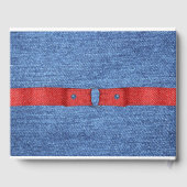 ブルーデニムルック結婚ズゲストブック ゲストブック (裏面)