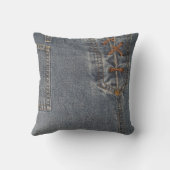 ブルーデニム枕 クッション (裏面)