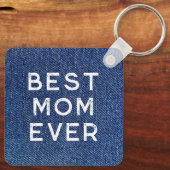 ブルーデニム ベストマムエバーの写真 キーホルダー (裏面)