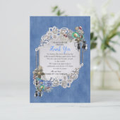 ブルーデニム、レース、コスチュームジュエリー有難う 出欠カード (スタンド正面)