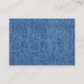 ブルーデニム、レース、コスチュームジュエリー&子猫 エンクロージャーカード (裏面)