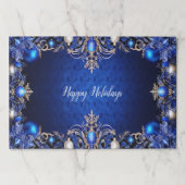 ブルーデパティックホリデーティアウェイランチョンマット ペーパーパッド (正面)