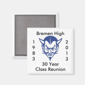 ブルーデビルブレーメンハイ30年級懇親会 マグネット (正面/裏面)