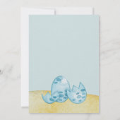 ブルーデュオラベビーシャワー招待状 招待状 (裏面)