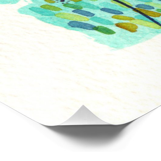 ブルーデュスクドリームスケープ庭園の風景シーン フォトプリント            (角)