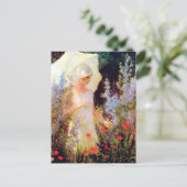 ブルーデルフィニアムスパラソルチャールコートニーカーラン ポストカード (スタンド正面)