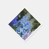ブルーデルフィニウムフローラフラワーズガーデン自然 スタンダードカクテルナプキン (角)