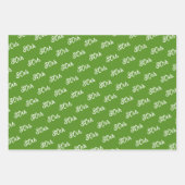 ブルーデルフィニウム花コーディネート ラッピングペーパーシート (正面3)