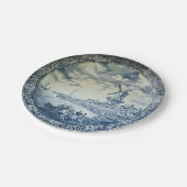 ブルーデルフトウィンドミルオランダプレート ペーパープレート (アングル)