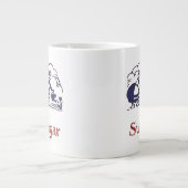 ブルーデルフトオランダガールシュガー ジャンボコーヒーマグカップ (正面)