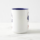 ブルーデルフトオランダガールシュガー マグカップ (中央)